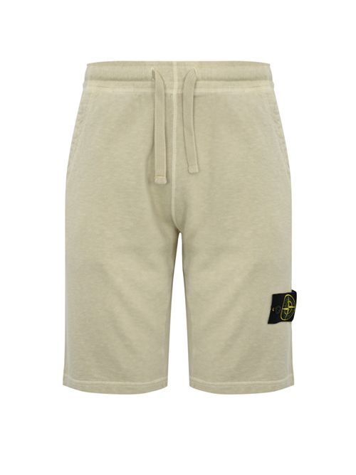 Bermuda shorts in cotone mafile' Sabbia STONE ISLAND | 6200009S0060V0195